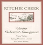 Ritchie Creek Cabernet Sauvignon 2002 Front Label