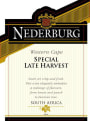 Nederburg Special Late Harvest 2011 Front Label