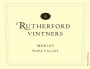 Rutherford Vintners Merlot 2009 Front Label