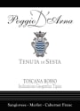 Tenuta di Sesta Toscana Poggio d'Arna Rosso 2013 Front Label