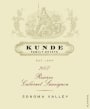 Kunde Reserve Cabernet Sauvignon 2007 Front Label