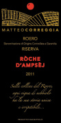 Matteo Correggia Roero Riserva Roche d'Ampsej 2011 Front Label