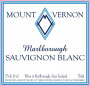 Mount Vernon Sauvignon Blanc 2012 Front Label