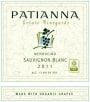 Patianna Sauvignon Blanc 2011 Front Label