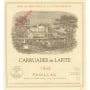 Chateau Lafite Rothschild Carruades de Lafite 1998 Front Label