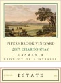 Pipers Brook Vineyard Estate Chardonnay 2007 Front Label