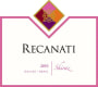 Recanati Upper Galilee Shiraz (OU Kosher) 2010 Front Label