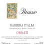 Parusso Barbera d'Alba Ornati 2014 Front Label
