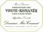 Domaine Meo-Camuzet Vosne-Romanee Les Chaumes Premier Cru 2013 Front Label