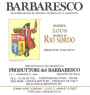 Produttori del Barbaresco Barbaresco Rio Sordo Riserva 2008 Front Label
