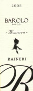 Raineri Barolo Monserra 2008 Front Label