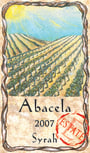 Abacela Barrel Select Syrah 2007 Front Label