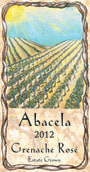 Abacela Grenache Rose 2012 Front Label