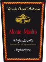 Tenuta Sant'Antonio Valpolicella Superiore Monte Manfro 2013 Front Label