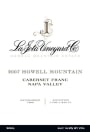 La Jota Howell Mountain Cabernet Franc 2007 Front Label