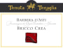 Tenuta Tenaglia Barbera d'Asti Bricco Crea 2012 Front Label