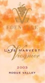 EdenVale Winery Late Harvest Viognier 2003 Front Label