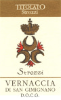 Tenute Guicciardini Strozzi Vernaccia di San Gimignano Titolato Strozzi 2008 Front Label