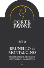 Tenute Loacker Brunello di Montalcino Corte Pavone 2010 Front Label
