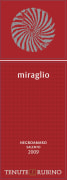 Tenute Rubino Miraglio Negroamaro 2009 Front Label