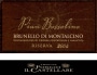 Tenute Toscane di Baroncini Bruna Brunello di Montalcino Pian Bossolino Riserva 2004 Front Label