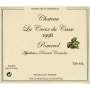 Chateau La Croix du Casse  1998 Front Label