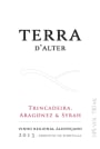 Terras d'Alter Terra d'Alter Tinto 2013 Front Label