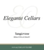 Elegante' Cellars Sangiovese 2009 Front Label