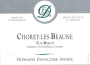 Francoise Andre Chorey-les-Beaune Tue-Boeuf 2013 Front Label