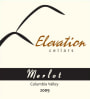 Elevation Cellars Merlot 2009 Front Label