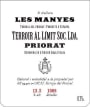 Terroir Al Limit Les Manyes 2013 Front Label