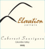 Elevation Cellars Cabernet Sauvignon 2009 Front Label