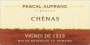 Terroirs Originels Chenas Vignes de 1939 2012 Front Label
