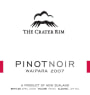 The Crater Rim Ltd Waipara Pinot Noir 2007 Front Label
