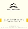 The Crater Rim Ltd Waipara Sauvignon Blanc 2014 Front Label
