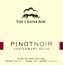 The Crater Rim Ltd Canterbury Pinot Noir 2010 Front Label