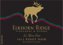 Elkhorn Ridge Vineyards & Winery Le Terre Foss Pinot Noir 2011 Front Label