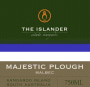 The Islander Estate Vineyards Majestic Plough Malbec 2012 Front Label