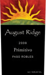 August Ridge Primitivo 2009 Front Label