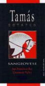 Tamas Estates Sangiovese 1999 Front Label