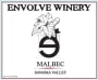 Envolve Winery Malbec 2013 Front Label