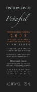 Tintos Pagos de Penafiel Vendemmia Seleccionada 2005 Front Label