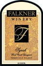 Falkner Winery Rock Creek Vineyard Syrah 2011 Front Label