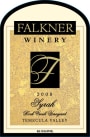 Falkner Winery Rock Creek Vineyard Syrah 2008 Front Label