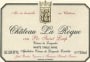 Chateau La Roque Pic St. Loup Rouge 2000 Front Label