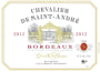 UniVitis Bordeaux Chevalier de Saint-Andre Rouge 2012 Front Label