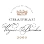 UniVitis Bordeaux Superieur Chateau Vergnes-Beaulieu 2005 Front Label