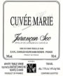 Uroulat Jurancon Cuvee Marie 2011 Front Label