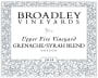 Broadley  Upper Five Vineyard Grenache Syrah 2010 Front Label