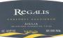 Valdibella Sicilia Regalis Cabernet Sauvignon 2014 Front Label